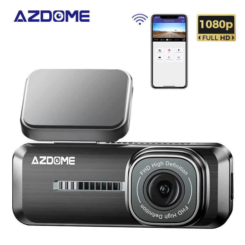 AZDOME M200 Dash Cam 1080P HD Mini Hidden Car DVR WiFi Camera for Vehicle Night Vision G-Sensor 24H Parking Monitor Max 128G