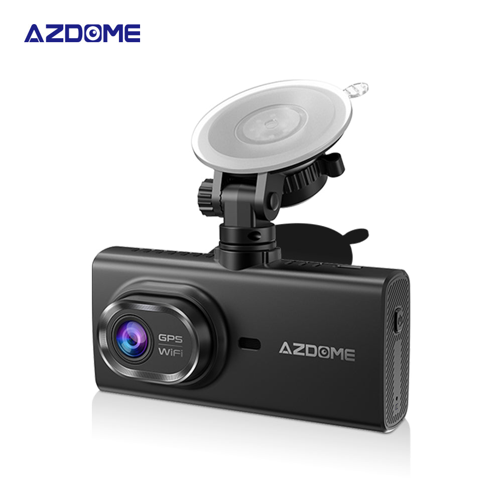 AZDOME M560 3 Channel 4K Dash Cam, 4" IPS Touchscreen Built-in eMMC 128GB , WiFi, GPS  24H Parking Mode, IR Night Vision, G-Sensor Car Dash Cam