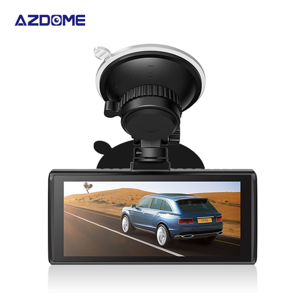 AZDOME M560 3 Channel 4K Dash Cam, 4" IPS Touchscreen Built-in eMMC 128GB , WiFi, GPS  24H Parking Mode, IR Night Vision, G-Sensor Car Dash Cam