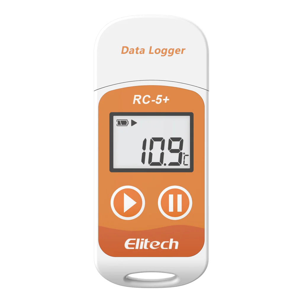 Elitech RC-5+ Reusable USB Temperature Data Logger With Auto PDF Report