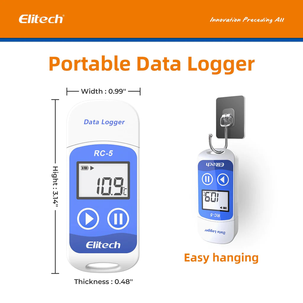 Elitech RC-5 USB Temperature Data Logger With 32000 Recording Points