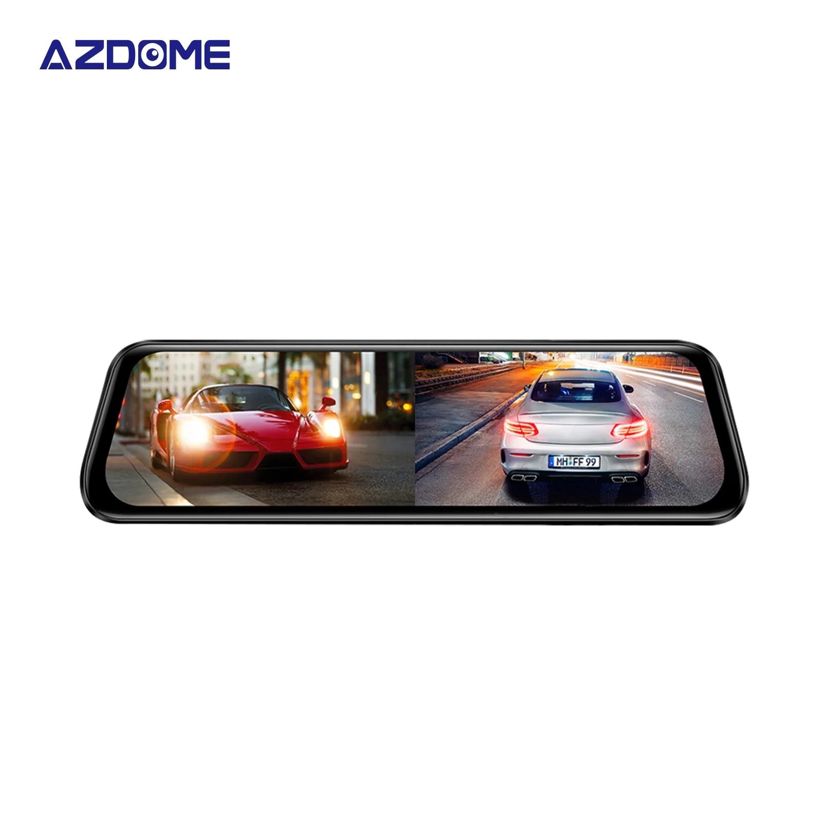 AZDOME AR09 QuadHD 2CH Full Mirror Wifi Touch dashcam