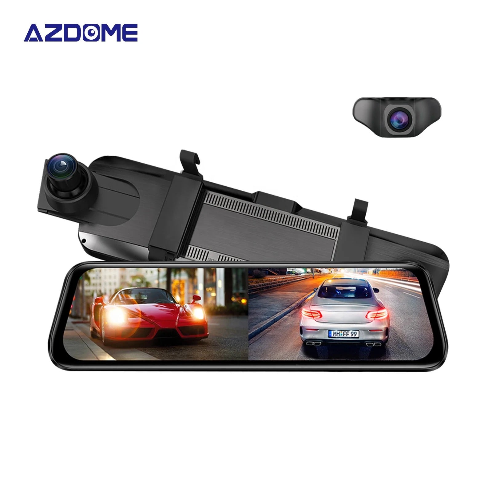 AZDOME AR09 QuadHD 2CH Full Mirror Wifi Touch dashcam – tefcoai