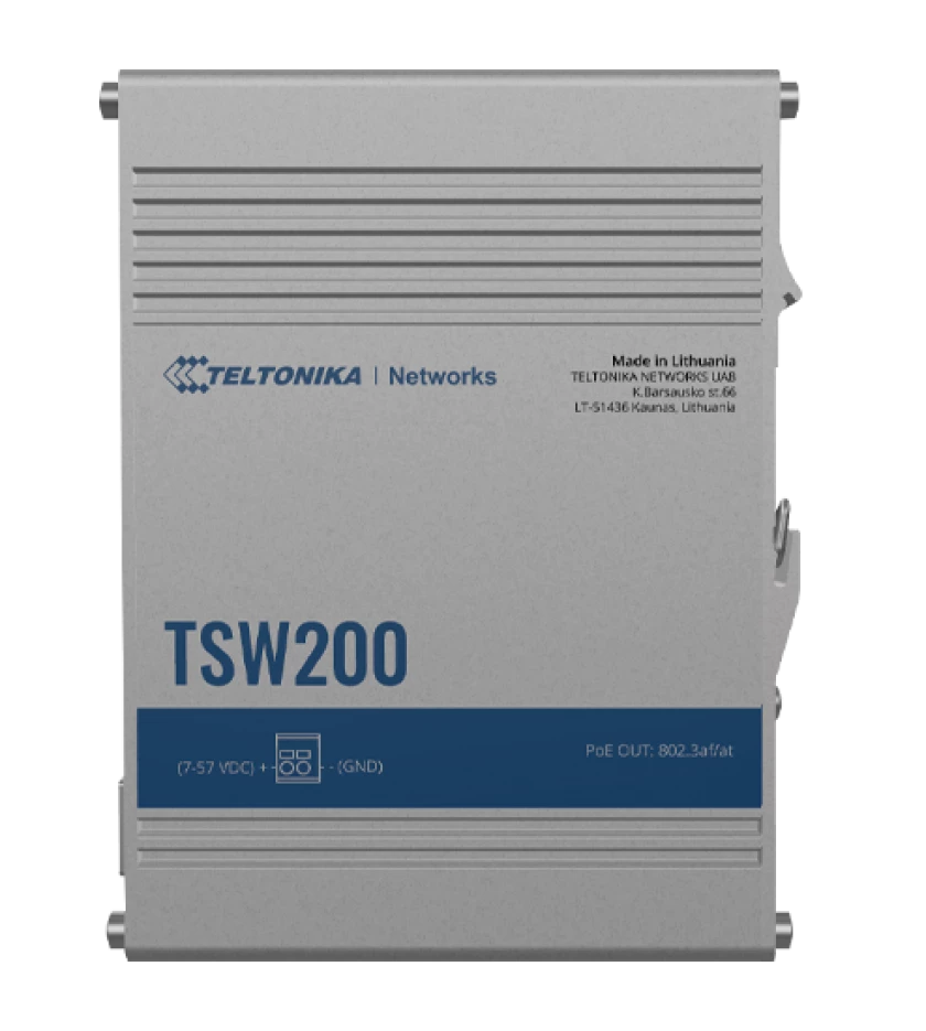 TSW200 INDUSTRIAL POE+ Unmanaged 8Ports ETHERNET SWITCH